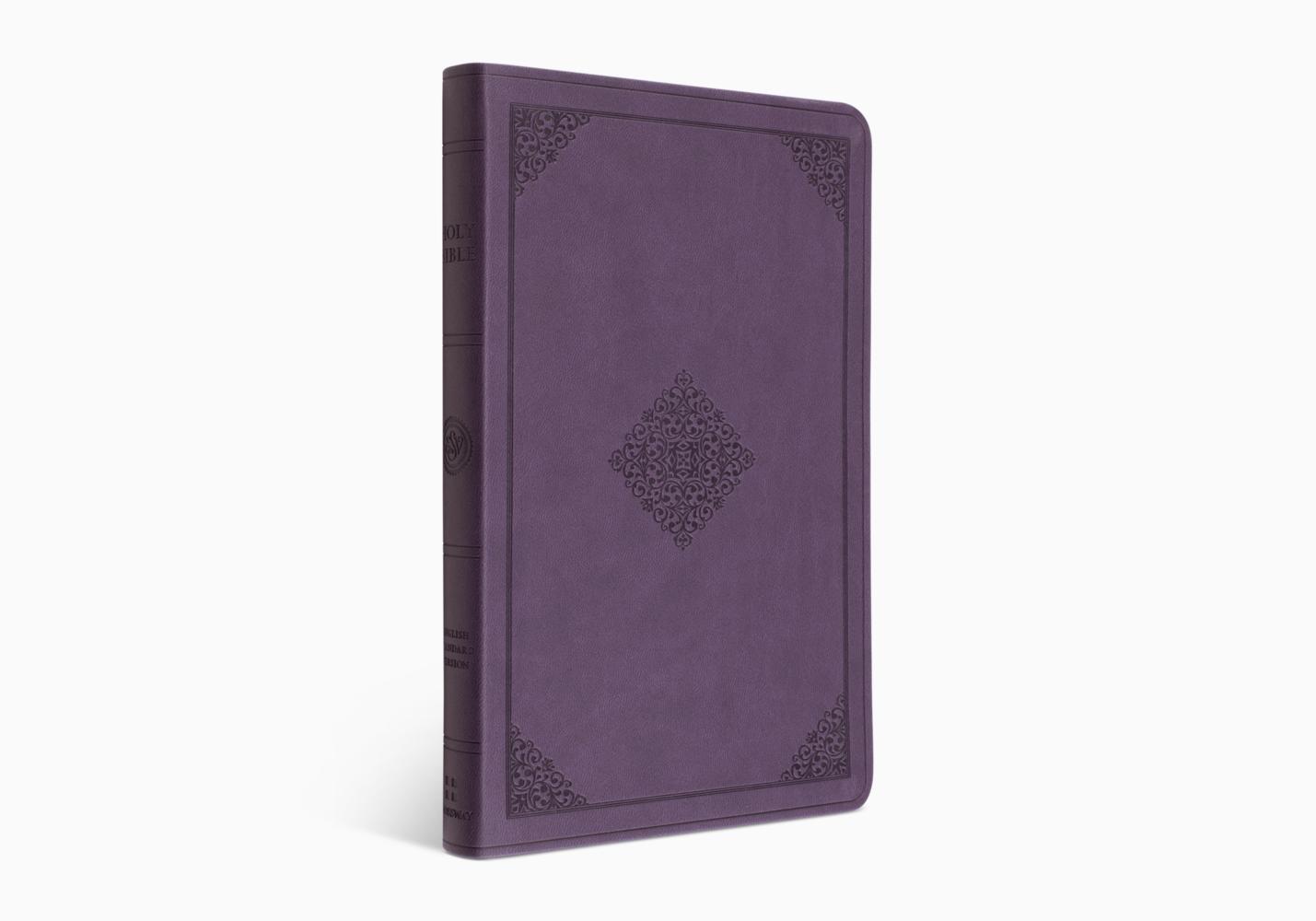 ESV Value Thinline Bible (Lavender, Ornament Design)