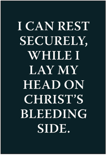 Greeting Card - I can rest securely...(Puritan)