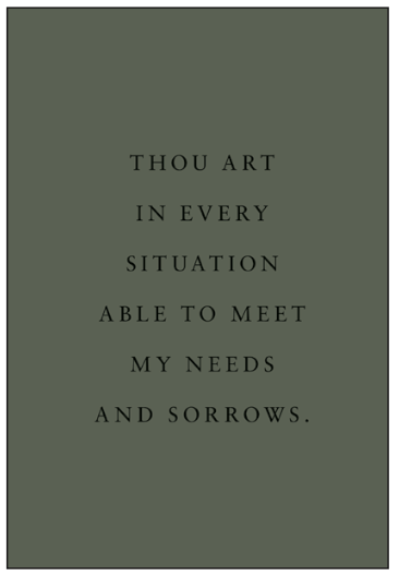 Greeting Card - Thou art in every...(Puritan)