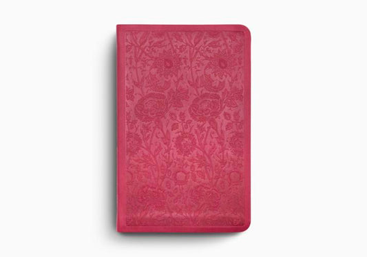 ESV Value Compact Bible (Raspberry, Floral Design)